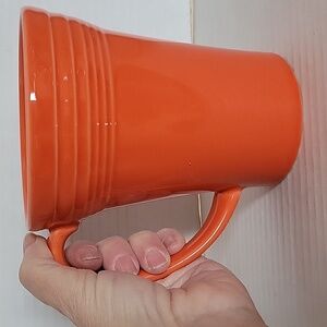 Fiestaware Fiesta 18 OZ Bistro Latte Ceramic Mug Cup Butterscotch Orange Coffee